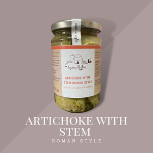 Artichoke with stem roman style 314ml - Kukuruz Products